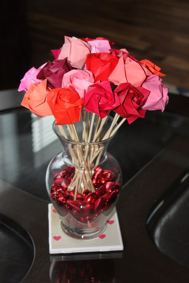 Oragami Roses (2)